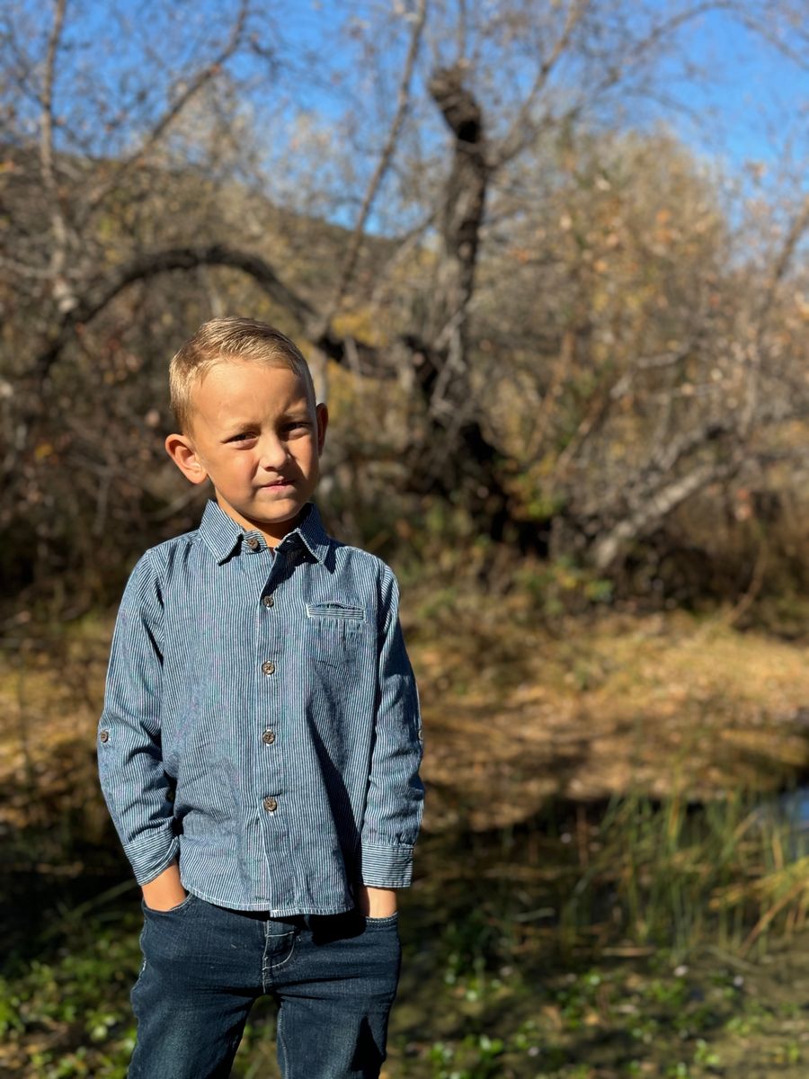 ATWOOD Woven Shirt - Blue/Thin White Strip