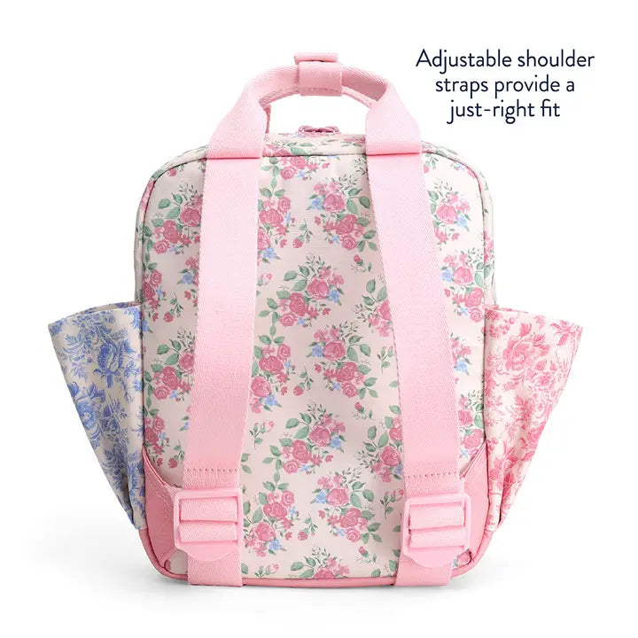 Itzy Bitzy Backpack (Ribbons + Roses)
