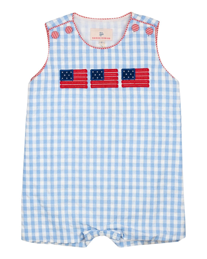 American Flag Applique Shortall
