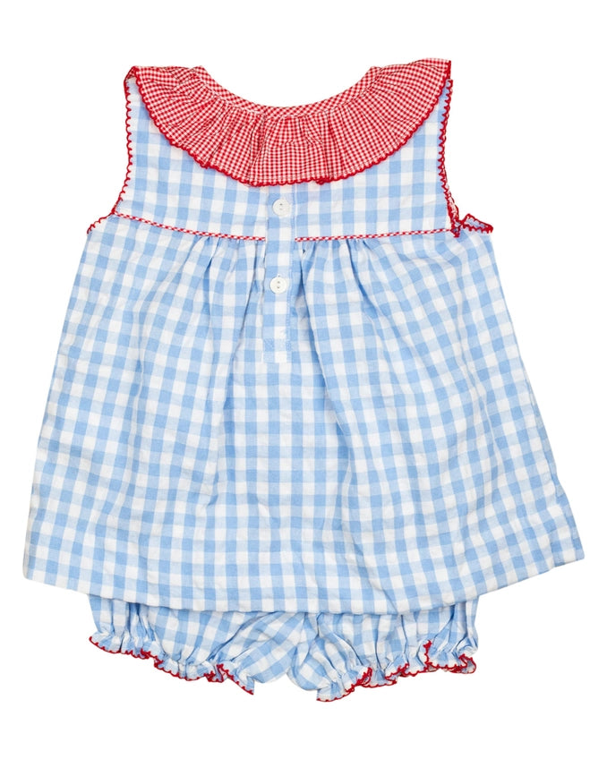 American Flag Applique Bloomer Set