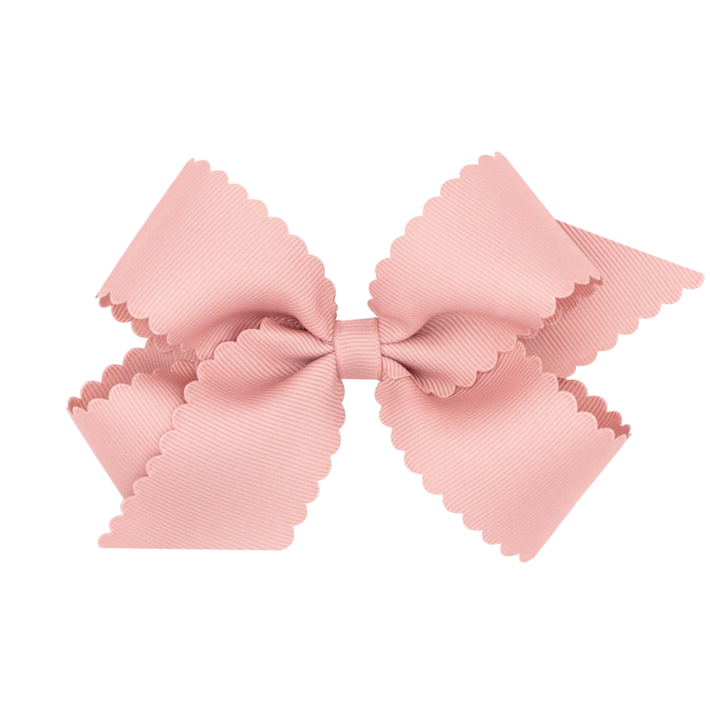 Medium Grosgrain Hair Bow with Scalloped Edge