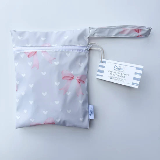 The Grayson Long Sleeve Bib - Sweetheart Bows