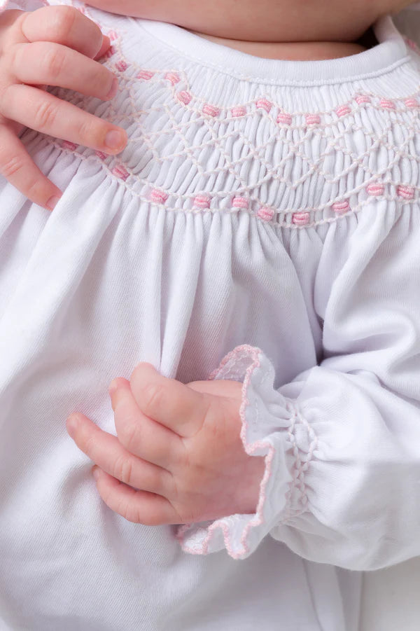 Sweetly Smocked Greeting Gown