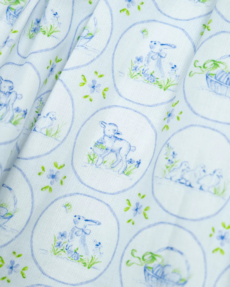 Easter Toile Girl Bubble