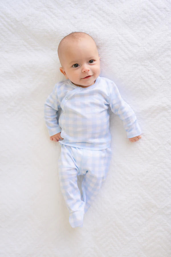 Cameron Cross-Front Set (Buckhead Blue Gingham)