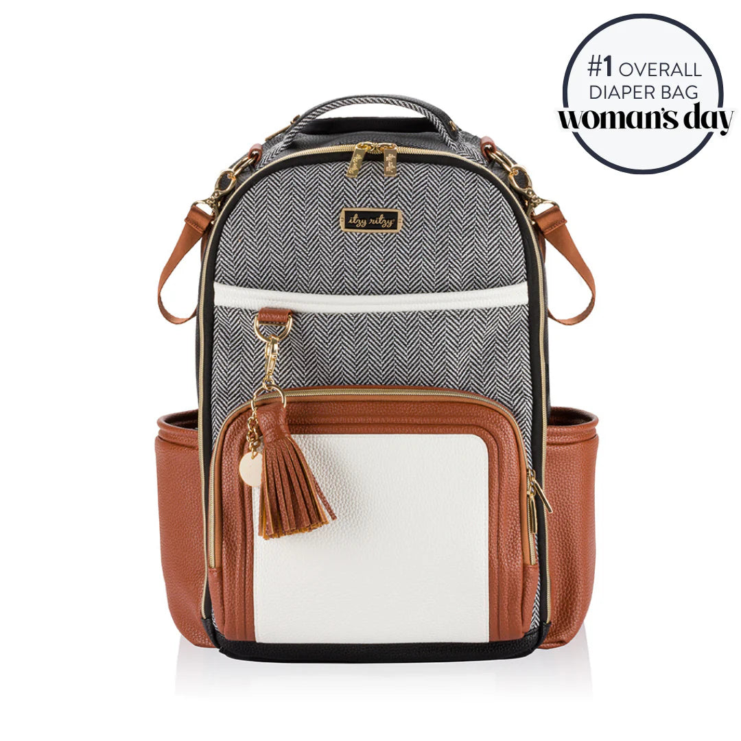 Boss Plus™ Large Diaper Bag Backpack ( Coffee & Cream )