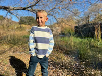 RICARDO Colour Block Navy/Blue arms Sweater