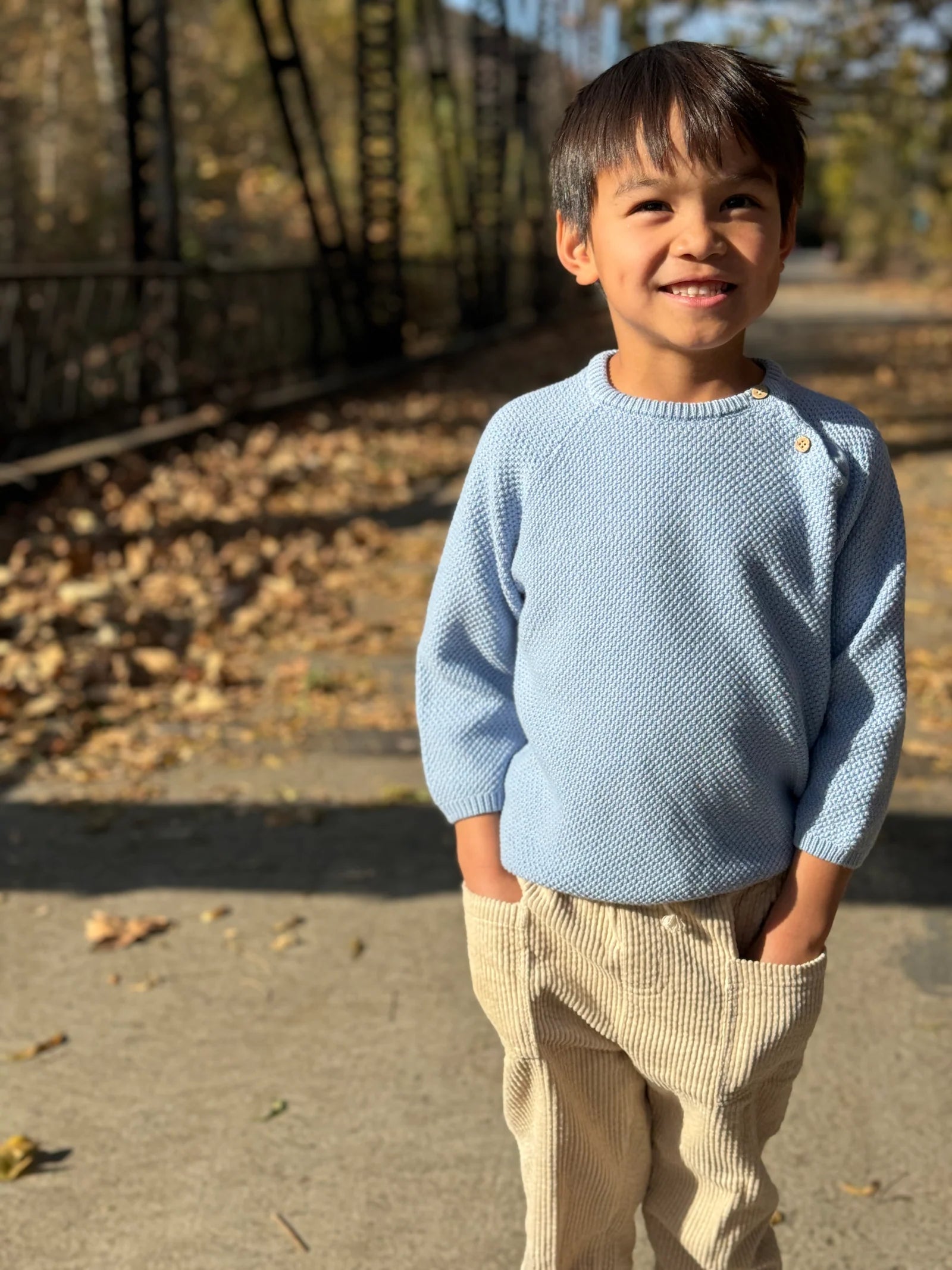ROAN Pale Blue Sweater