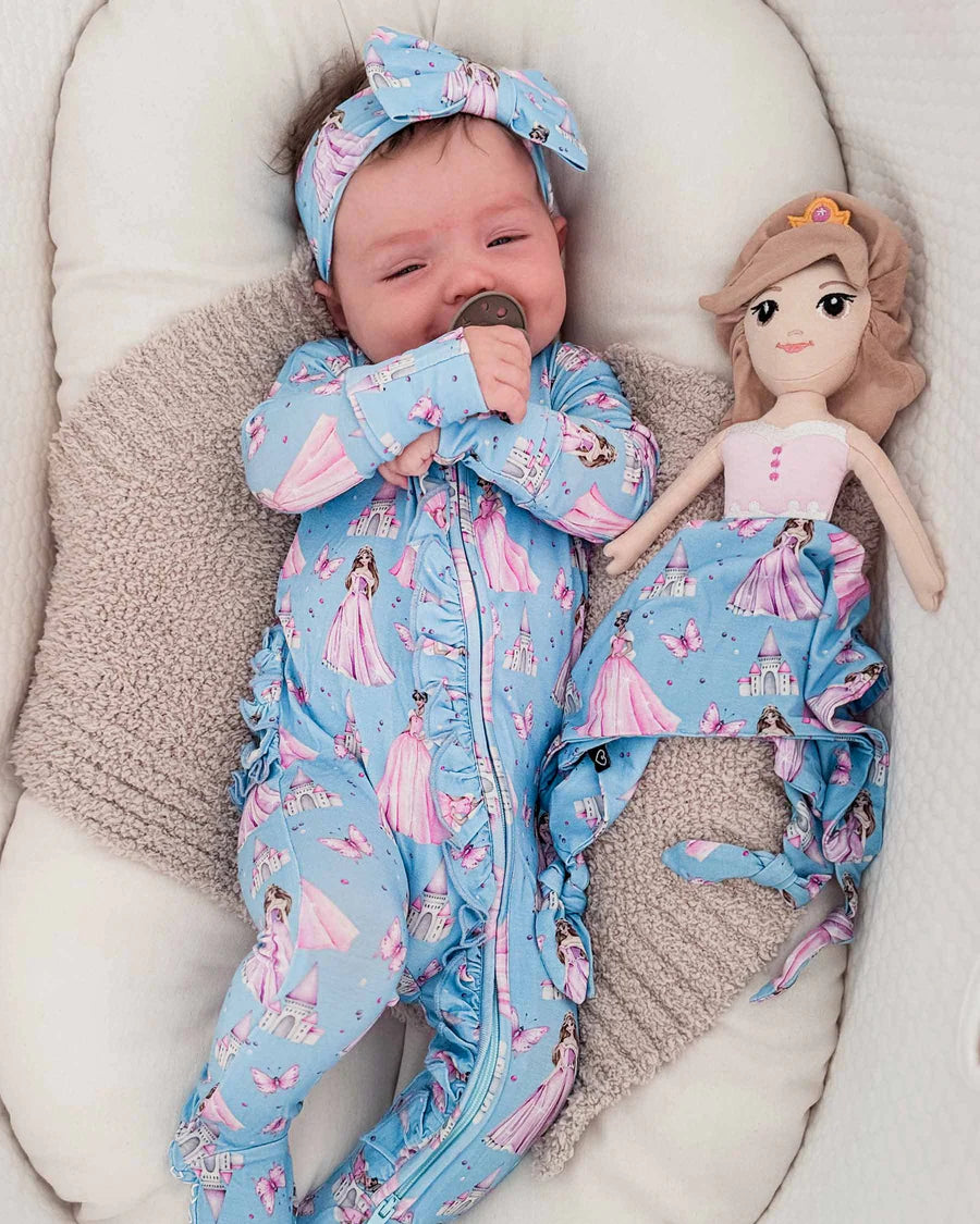 Kinsley Ruffled Zippered Footie