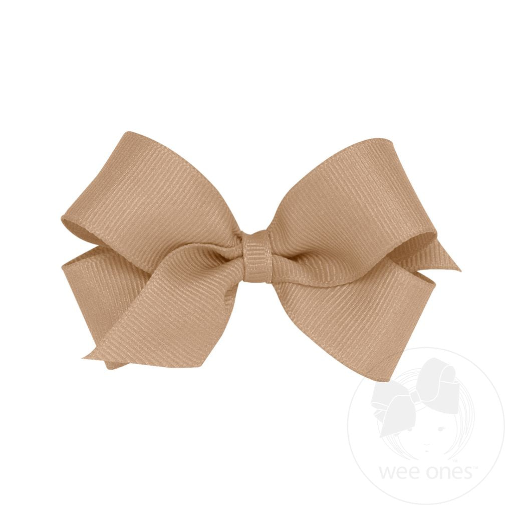 Mini Classic Grosgrain Hair Bow (Plain Wrap)