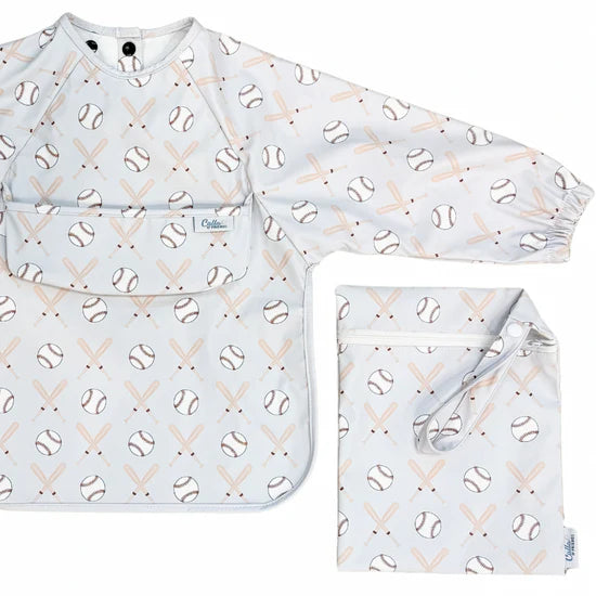 The Grayson Long Sleeve Bib - Baseball