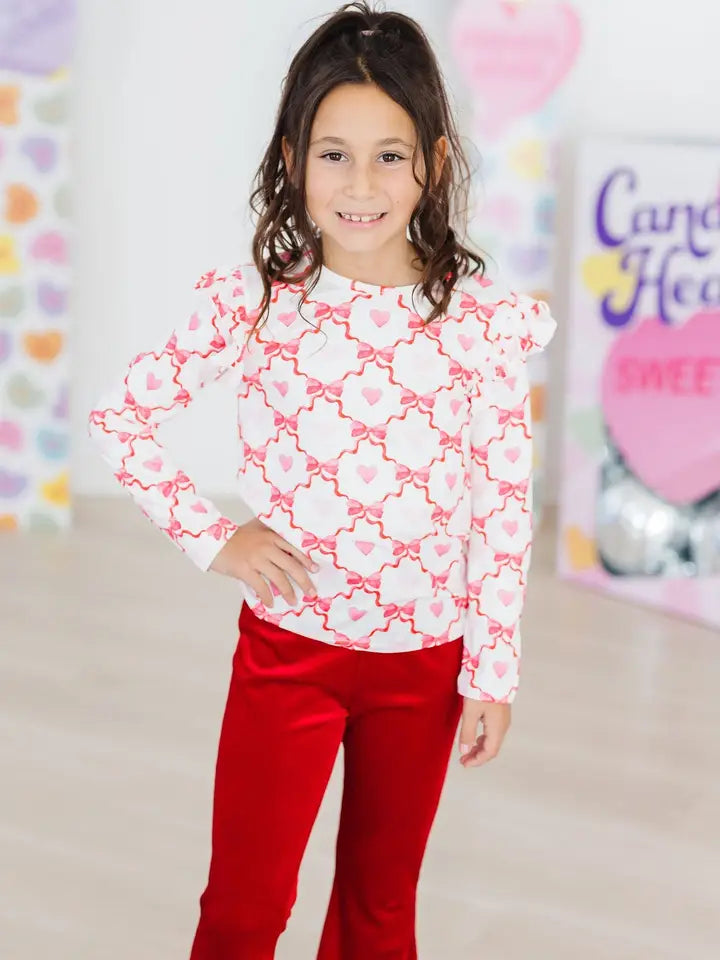 Lovebug L/S Ruffle Tee