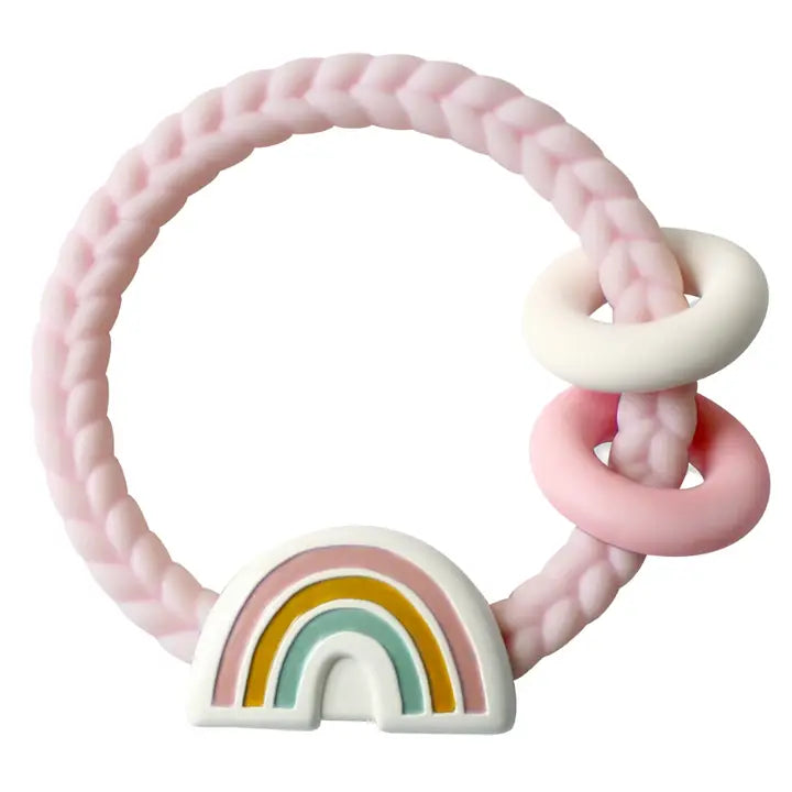 Ritzy Rattle™ Silicone Teether Rattle (Rainbow)