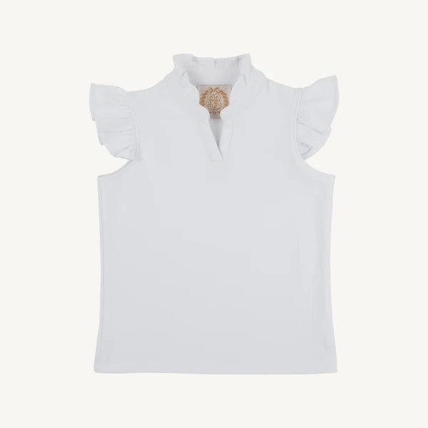 Rosie Ruffle Top - Worth Avenue White